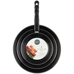 Simply Everyday Frying Pan Set 3pk -ComfyZone Shop 383602 3 frying pan set