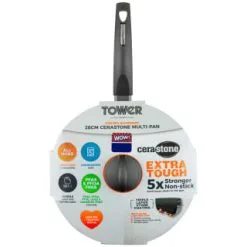 Tower Cerastone Multi-Pan 28cm 7 Tower Cerastone Multi-Pan 28cm -ComfyZone Shop 383608 28cm cerastone multi pan