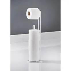 Addis 2 In 1 Free Standing Toilet Roll Holder