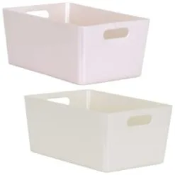 Home Essentials Soho Storage Tub 11 X 25.5 X 17cm - Pink -ComfyZone Shop 384327 soho shimmer size e box 11x25 5x17cm group