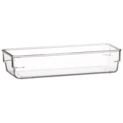 Home Essentials Clear Organiser Plastic Tray - Long