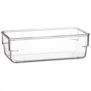Home Essentials Clear Organiser Plastic Tray - Small 1 Home Essentials Clear Organiser Plastic Tray - Small