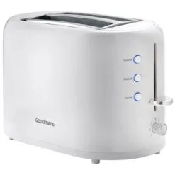 Goodmans Plastic 2 Slice Toaster - White