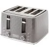 Goodmans Textured 4 Slice Toaster - Grey