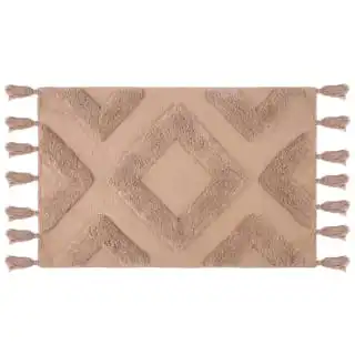 B&M Diamond Flatweave Bath Mat - Mink 1 B&M Diamond Flatweave Bath Mat - Mink