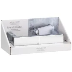 B&M Chrome Fitted Towel Ring -ComfyZone Shop 389953 chrome fitted towel holder 5