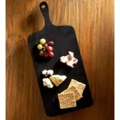 B&M Urban Paradise Black Pine Wood Serve Board 9 B&M Urban Paradise Black Pine Wood Serve Board -ComfyZone Shop 390146 black pine wood serve board with serving handle 5