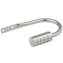 B&M Small Silver Barrel Curtain Hold Backs 2pk
