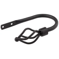 B&M Small Black Twist Curtain Hold Backs 2pk