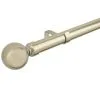 B&M Shiny Gold Orb Curtain Pole 120 - 220cm