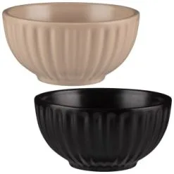 B&M Set Of 3 Ribbed Dip Bowls 3pk - Black -ComfyZone Shop 390330 set of 3 ribbed dip bowls group