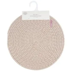 B&M Cotton Woven Placemats 2pk