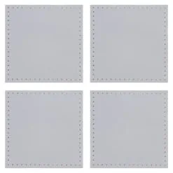 B&M Reversible Leatherette Coasters 4pk -ComfyZone Shop 390399 4pk reversible leatherette coasters 2