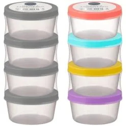 Simply Everyday Stackable Storage Pots 4pk - Grey -ComfyZone Shop 392247 4pk stackable storage pots main
