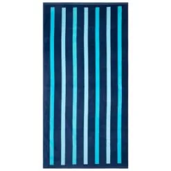 B&M Adult's Beach Towel - Blue Stripes