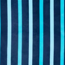 B&M Adult's Beach Towel - Blue Stripes -ComfyZone Shop 393917 adult printed beach towel blue stripe 4