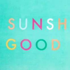 B&M Adult's Beach Towel - Sunshine & Good Times -ComfyZone Shop 393919 adult slogan beach towel sunshine and good times 3