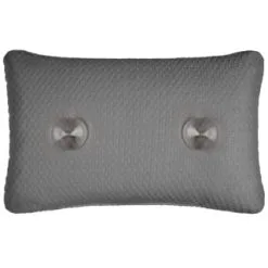 Simply Everyday Waffle Bath Pillow - Grey -ComfyZone Shop 394038 waffle bath pillow grey 3