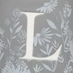 B&M Floral Alphabet Mug (Assorted) -ComfyZone Shop 394397 floral alphabet mug grey l 2