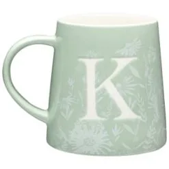 B&M Floral Alphabet Mug (Assorted) 14 B&M Floral Alphabet Mug (Assorted) -ComfyZone Shop 394400 floral alphabet mug green k