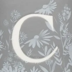 B&M Floral Alphabet Mug (Assorted) 21 B&M Floral Alphabet Mug (Assorted) -ComfyZone Shop 394400 floral alphabet mug grey c 2