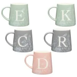 B&M Floral Alphabet Mug (Assorted) 16 B&M Floral Alphabet Mug (Assorted) -ComfyZone Shop 394400 floral alphabet mug group