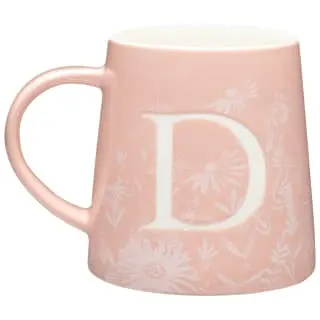 B&M Floral Alphabet Mug (Assorted) 2 B&M Floral Alphabet Mug (Assorted) - Image 2
