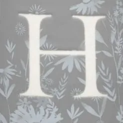 B&M Floral Alphabet Mug (Assorted) -ComfyZone Shop 394402 floral alphapet mug grey h 2