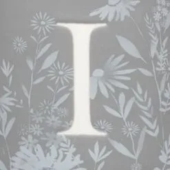 B&M Floral Alphabet Mug (Assorted) -ComfyZone Shop 394402 floral alphapet mug grey i 2