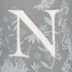 B&M Floral Alphabet Mug (Assorted) -ComfyZone Shop 394402 floral alphapet mug grey n 2