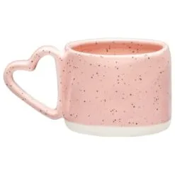 B&M Heart Handle Speckled Mug