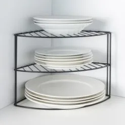 B&M Corner Plate Rack -ComfyZone Shop 394550 corner plate rack