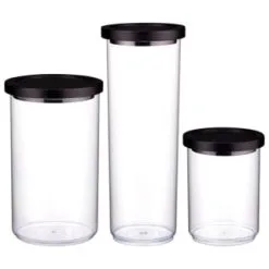B&M Canister With Airtight Wooden Lid 750ml -ComfyZone Shop 394622 394623 394624 1 7l canister with black lid group 1