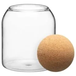 B&M Small Glass Jar With Cork Lid 5 B&M Small Glass Jar With Cork Lid -ComfyZone Shop 396483 small glass jar with cork lid 2