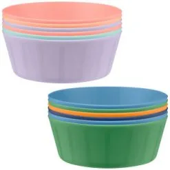 Simply Kids Colour Bowls 6pk - Multicolour -ComfyZone Shop 398568 398571 6pk simply kids colour bowls group