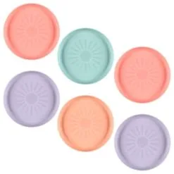 Simply Kids Colour Plates 6pk - Pastel