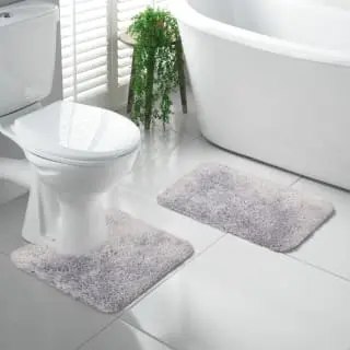 Simply Everyday Grey - Tufted Pedestal Mat 3 Simply Everyday Grey - Tufted Pedestal Mat - Image 3